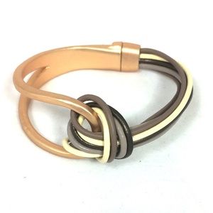 Unique Metal and Wire Bracelet